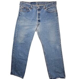 VTG Levis 501 Jeans Mens 40x30 Button Fly Straight Leg Made in USA 1992 501-0115